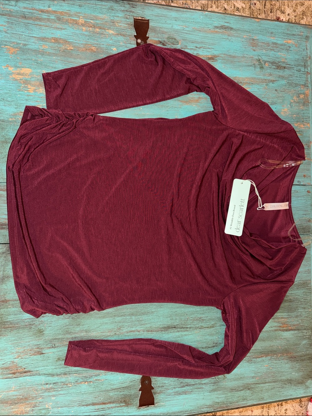 NWT Dear Scarlett Cowl Neck Rouched Top - Womens Size Medium